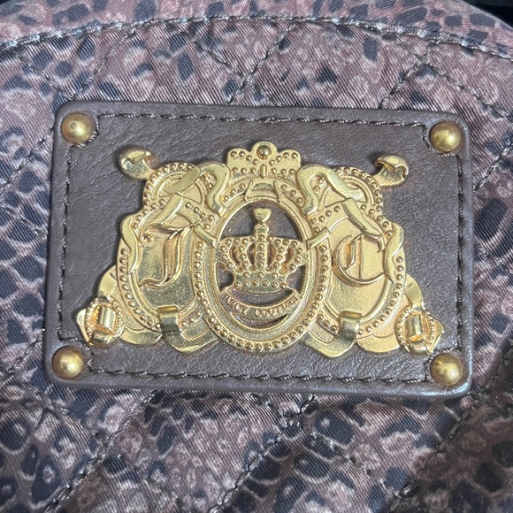 Juicy Couture Y2K Snakeskin Print Nylon Pouch - Picture 2 of 6